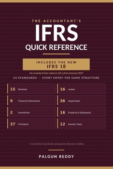 Paperback The Accountant's IFRS Quick Reference: 24 Standards Summarized for Working Accountants, Including the New IFRS 18 Book