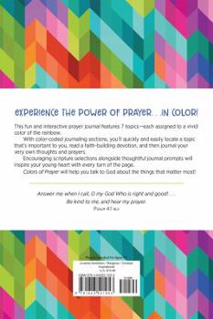 Paperback Colors of Prayer: An Interactive Devotional Journal for Kids Book