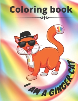 Paperback I am a ginger cat coloring book