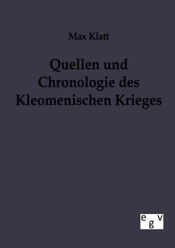 Paperback Quellen und Chronologie des Kleomenischen Krieges [German] Book