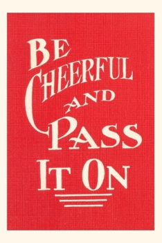Paperback Vintage Journal Be Cheerful and Pass it On Book