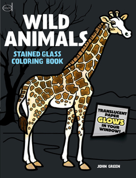 Paperback Wild Animals Stained Glass Coloring Book