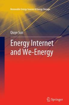 Paperback Energy Internet and We-Energy Book