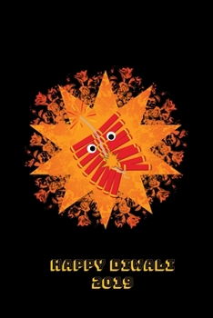 Happy Diwali 2019: Thoughtful Diwali Gift, Lined Blank Notebook, Mandala Back Cover, 6 x 9, 120 White Color Pages, Matte Finish Cover