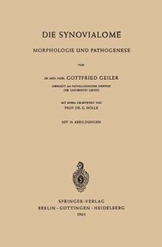 Paperback Die Synovialome: Morphologie Und Pathogenese [German] Book