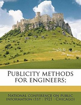 Paperback Publicity Methods for Engineers; Book