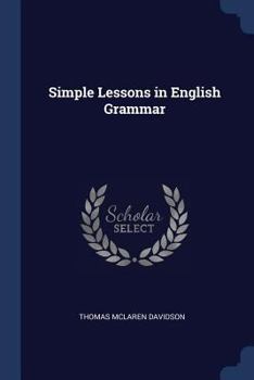 Paperback Simple Lessons in English Grammar Book