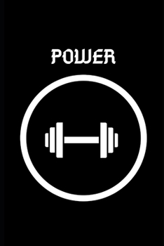 Paperback Power: Gym / Weight Lifting Themed Notebook 6" x 9" Book