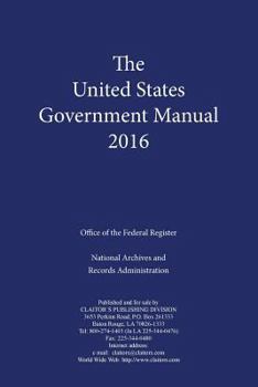 Paperback United States Government Manual (2016) Book