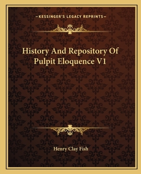 Paperback History And Repository Of Pulpit Eloquence V1 Book