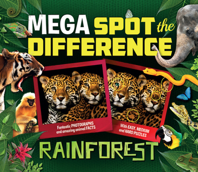 Paperback Mega Spot the Difference: Rainforest Book