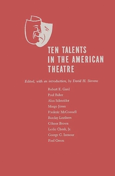 Hardcover Ten Talents in the American Theatre, Book