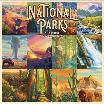 Calendar 25wall National Parks - Lantern Press Book