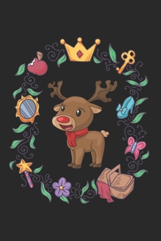 Paperback Christmas Reindeer Fairy Tale Notebook: Graph Paper Journal 6x9 - 120 Pages Book