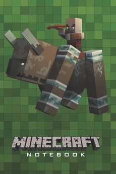 Minecraft Notebook: Player's Notebook, Sketchbook, Diary, Journal, For Kids, For A Gift, To School  | 120 Wide Ruled Blank Pages | 6” x 9” (Green Collection – Bison) (Minecraft Wide ruled)