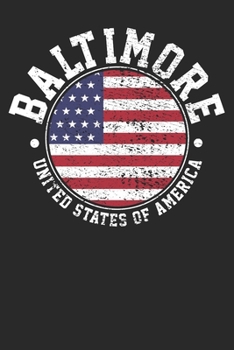 Paperback Gift Notebook: Baltimore Vintage Dot Grid 6x9 120 Pages Book