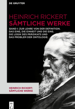 Hardcover Zur Lehre von der Definition. Das Eine, die Einheit und die Eins. Die Logik des Prädikats und das Problem der Ontologie (German Edition) [German] Book