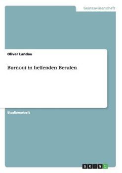 Paperback Burnout in helfenden Berufen [German] Book