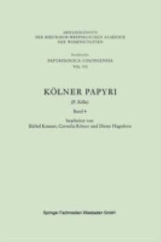 Paperback Kölner Papyri [German] Book