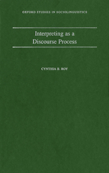 Hardcover Interpreting as a Discourse Process Book