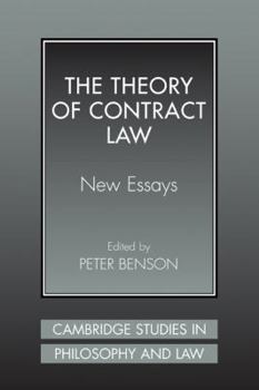 The Theory of Contract Law: New Essays - Book  of the Cambridge Studies in Philosophy and Law
