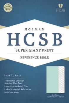 Imitation Leather Super Giant Print Reference Bible-HCSB [Large Print] Book