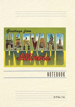Paperback Vintage Lined Notebook Greetings from Harvard, Illinois Book