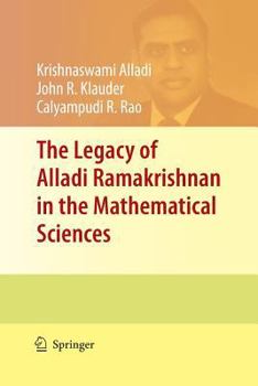 Paperback The Legacy of Alladi Ramakrishnan in the Mathematical Sciences Book
