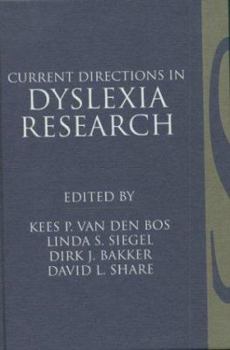 Hardcover Current Directions in Dyslexia Research Book