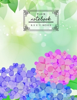 Plain Notebook 8.5 x 11 Inches: Unruled- Unlined-Plain Notebook