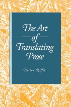 Hardcover The Art of Translating Prose Book