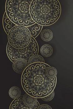 Discreet Password Book: Never Forget A Password Again! 6" x 9" Ornamental Gold Shapes On Black Background Design, Password Book With Tabbed Large ... Over 390 Record User And Password (Volume 16)