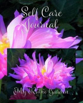 Paperback Self Care Journal: Stunning Pink and Purple Cactus Dahlia Book