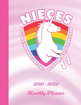 Monthly Planner: Niece White 2 Year Organizer with Note Pages (24 Months) | Jan 2020 - Dec 2021 | Month Planning | Appointment Calendar Schedule | Plan Each Day, Set Goals & Get Stuff Done