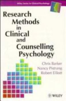 Paperback Research Methods in Clinical and Counselling Psychology Book