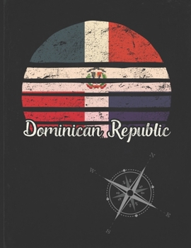 Dominican Republic: Dominican Vintage Flag Personalized Retro Gift Idea for Coworker Friend or Boss  Undated Planner Daily Weekly Monthly Calendar Organizer Journal