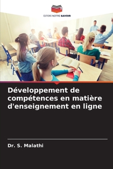 Paperback Développement de compétences en matière d'enseignement en ligne [French] Book