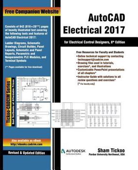 Paperback AutoCAD Electrical 2017 for Electrical Control Designers Book