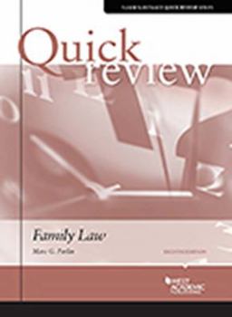 Paperback Sum and Substance Quick Review of Family Law (Quick Reviews) Book