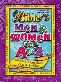 Paperback Bible Men & Women from A to Z: Rhymes, Questions, and Activities Book