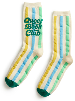 Misc. Queer Book Club Socks - Large Book