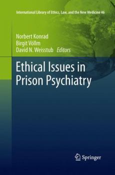 Paperback Ethical Issues in Prison Psychiatry Book