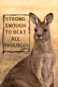 Strong enough to beat all troubles notebook gift: lined notebook, journal present, 100 pages, 6*9, soft cover, matte finish
