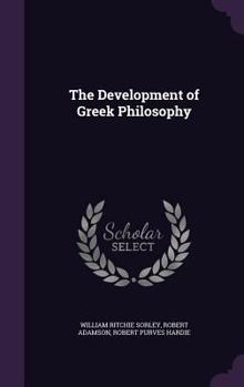 Hardcover The Development of Greek Philosophy Book