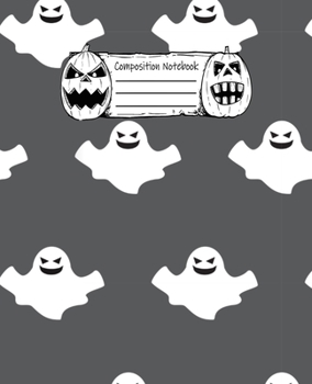 Halloween Abstract Pattern Volume 2 Wide Ruled Journal: 110 Blank Lined Wide Ruled (7.5 x 9.25) Pages to Jot Down Your Thoughts