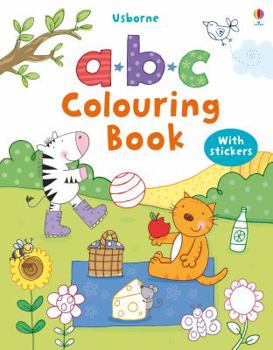 Paperback ABC Colouring Sticker Book