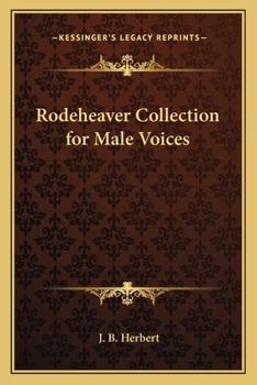 Paperback Rodeheaver Collection for Male Voices Book