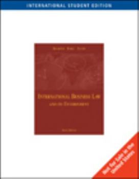 Misc. Supplies International Business Law and Its Environment Book