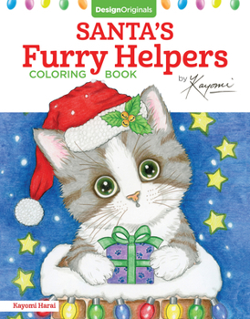 Paperback Santa's Furry Helpers Coloring Book
