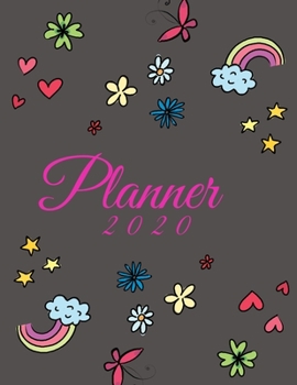 Paperback planner 2020: DAILY Planner, GIFT Page a Day Calendar 2020, Schedule Organizer Planner (2020 Diary Day Per Page )365 Day Tabbed Jour Book